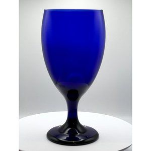 Vintage Cobalt Blue Wine/Tea/Water Glass Libbey Glass